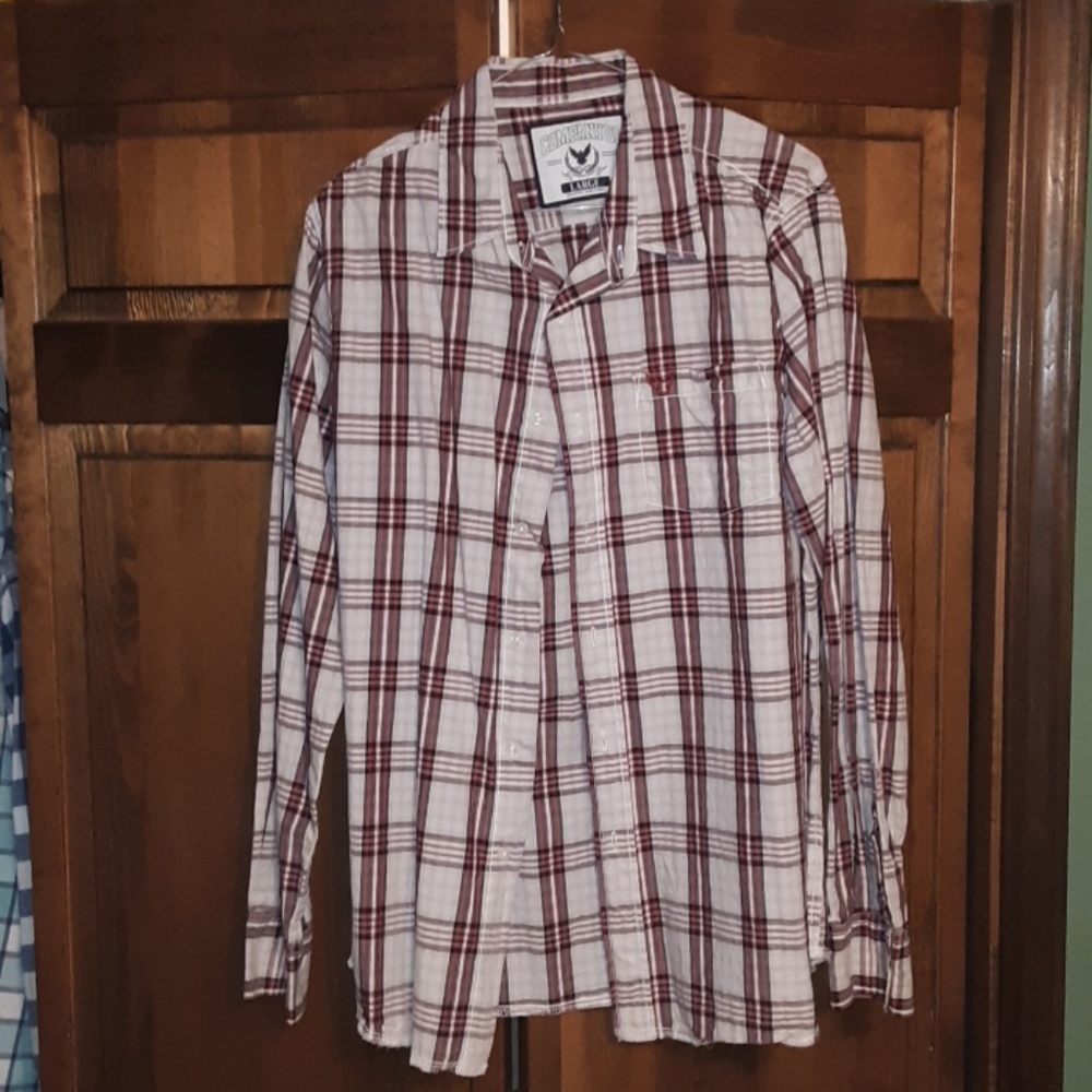 White and red flannel